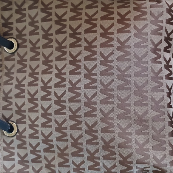 Michael Kors Brown and Black Monogram Tote - Picture 12 of 17